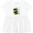 thumbnail image 3 of Inktastic Bookworm Reading Book Lover Girls Baby Dress, 3 of 5