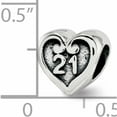 thumbnail image 3 of Sterling Silver Reflections 21 Heart Bead (9.3 X 9.2) Made In India -Jewelry By Sweet Pea, 3 of 8