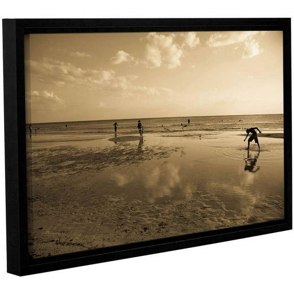 ArtWall Lindsey Janich "Sunny Day" Gallery-Wrapped Floater-Framed Canvas