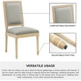 thumbnail image 5 of Dining Chairs Set of 4 French Country Dining Room Chairs Farmhouse Upholstered Kitchen Chair,Light gray, 5 of 8