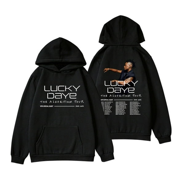 Lucky Daye The Algorithm Tour 2024 Hoodie Unisex Fashion Casual Long Sleeve Sweatshirt