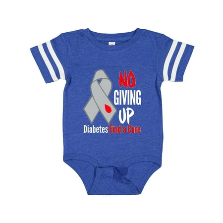 

Inktastic No Giving Up- Diabetes- Find a Cure Gift Baby Boy or Baby Girl Bodysuit