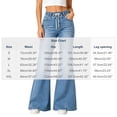 thumbnail image 2 of Vivianyo HD Women's Elastic Waist Drawstring Flare Jeans with Pockets, High Waist Denim Pants For Women, Long Flared Pull on Denim Trousers for Shopping Trips and Casual Outings, Sizes S-2XL, 2 of 8