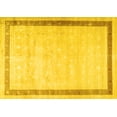 thumbnail image 1 of Ahgly Company Machine Washable Indoor Rectangle Persian Yellow Traditional Area Rugs, 5' x 8', 1 of 4