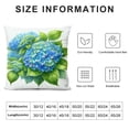 thumbnail image 5 of COMIO Blue Hydrangea Throw Pillow Covers Bless This Home Sweet Home Flower Welcome Spring Decor Farmhouse Decorative Throw Pillows Cases Outdoor Decorations White, 5 of 5