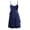 Navy Blue, variant on Alvivi Kids Girls Pure Color V Neck Chiffon Dance Dress 4-14