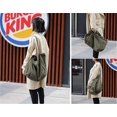 thumbnail image 5 of El bolso de hombro informal literario de gran capacidad de color sólido simple se puede utilizar como un bolso de compras Br Feliz Sencillez, 5 of 5