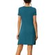 thumbnail image 3 of INSPIRE CHIC Camisón de Mujer de Manga Corta con Volantes, Vestido de Noche, Ropa de Casa, Camisones XL Azul Pavo Real, 3 of 6