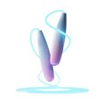 thumbnail image 1 of Glowing  Rope, Streamlined Design Luminous Skipping Rope Cool  for Fitness Sky Blue  Size, 1 of 8