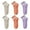 2Orange2Purple2Gray, variant on LDU Women's Ankle Socks with White Stripes, Breathable Cotton Lycra Sports Socks with Moisture Wicking, 6 Pairs