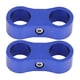 thumbnail image 4 of 2 piezas AN6 adaptador de abrazadera de separador de manguera trenzada soporte universal azul, 4 of 10