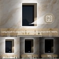 thumbnail image 3 of ANGELES HOME 24 in. x 36 in. LED Medicine Cabinet for Recessed or Surface Mount with Anti-Fog, Dimmable Lighting and Built-In Outlets, 3 of 11