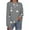 Gray, variant on FamilyThread Womens Long Sleeve Comfortable Pullover Crewneck Lightweight Tops Fashion Graphic Sweatshirts Casual Loose Star Shirts