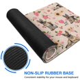 thumbnail image 6 of Long Mouse Pads for Desk,Shepherd Dog and Flower Floral Desk Mats on Top Of Desks, Desk Mouse Pad Extra Large with 3mm Non-Slip Base and Stitched Edge for Gaming,Office,Work,Home 47.3"x23.6", 6 of 6