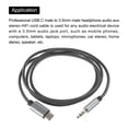 thumbnail image 4 of Cable Adaptador USB C a 3,5mm macho Unique Bargains 3.3 pies gris, 4 of 4