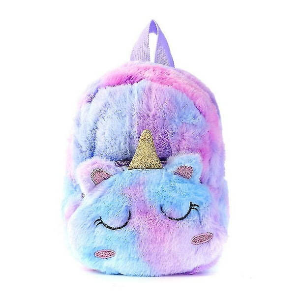 Unicorn Velvet Schoolbag Girl Fashion Cute Backpack Plush Backpack