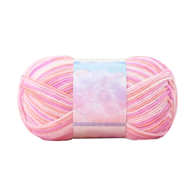 Hilo para el Ganchillo Color de la Corbata de la Lana de la Leche Hilo de Lana Gruesa para el Tricotado Manta Del Bebé 175 Yardas 525Ft Hilo para el Tricotado