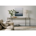 thumbnail image 2 of Bowery Hill Modern Metal and Stone Console in Distressed Oak, 2 of 3