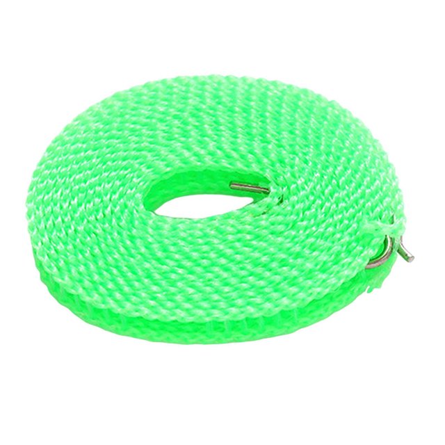 Corde à Linge Extensible Portable pour Jardin Camping Accessoires Vacances RV Porte-Vêtements RV Vert 1000cm