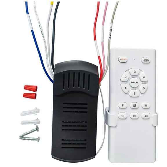 Control Remoto de Ventilador de Techo de Reemplazo para Estilo con Luz, Modelo No Inteligente, Receptor de Señal Incluido