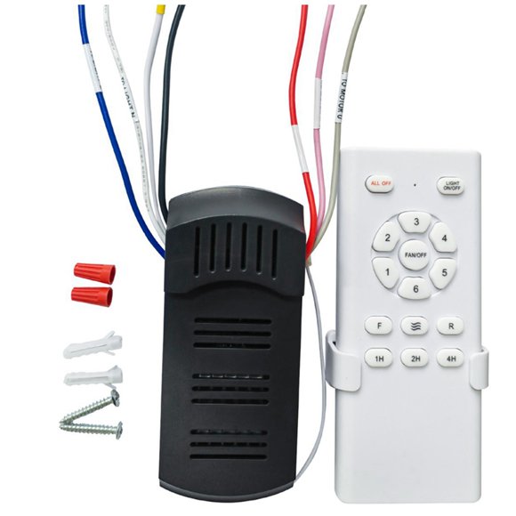Control Remoto de Ventilador de Techo de Reemplazo para Estilo con Luz, Modelo No Inteligente, Receptor de Señal Incluido