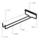 thumbnail image 2 of Rafter Square and Combination Square Tool Set Framing Square Woodworking Tools, 2 of 3