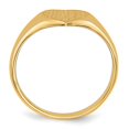 thumbnail image 2 of 14K Yellow Gold Ring Band Signet 9.5x9.0mm Closed Back Heart, 2 of 5