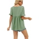 thumbnail image 4 of Camisetas de manga corta para mujer, camisetas casuales con mangas con volantes en V para mujer, camisetas casuales para mujer, máxima confiabilidad, 4 of 6