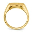 thumbnail image 2 of Solid 14k Yellow Gold Men's Engravable Signet Ring (14.3mm) - Size 9.5, 2 of 5
