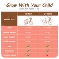 thumbnail image 3 of Korimefa Girls Bike 18 Inch Kids Bicycle for 5-9 Years Old, with Removable Training Wheels & Cute Basket, Ideal Gift for Toddler Girls Outdoor Riding,Pink, 3 of 11