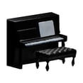 thumbnail image 4 of WLPZXP Miniature Doll Dollhouse Furniture Miniature Resin Furniture Ornament 1:64 Scene piano chair, 4 of 9