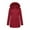 Wine, variant on Plus Size Winter Coats for Women Water-Resistant Windproof Parka Coat Warm Outwear with Faux Fur Removable Hood