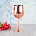 thumbnail image 3 of (Oro rosa) copa de vino tinto de acero inoxidable copa de vino copa de champán, 3 of 5