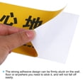 thumbnail image 4 of Unique Bargains Caution Wet Floor Sticker Sign, 11.8' x 3.9' PVC Self Adhesive Caution Slippery When Wet Decal Yellow 8Pack, 4 of 5