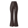 thumbnail image 6 of Sparkly Sequin Flared Pants for Women Y2k Slim Fit Elastic Waist Wide Leg Shiny Sequins Pants Rave Outfits Clubwear, 6 of 6
