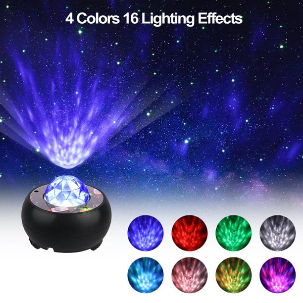 Galaxy Projector Starry Sky Night Light Ocean Star Party Speaker LED Lamp Remote 