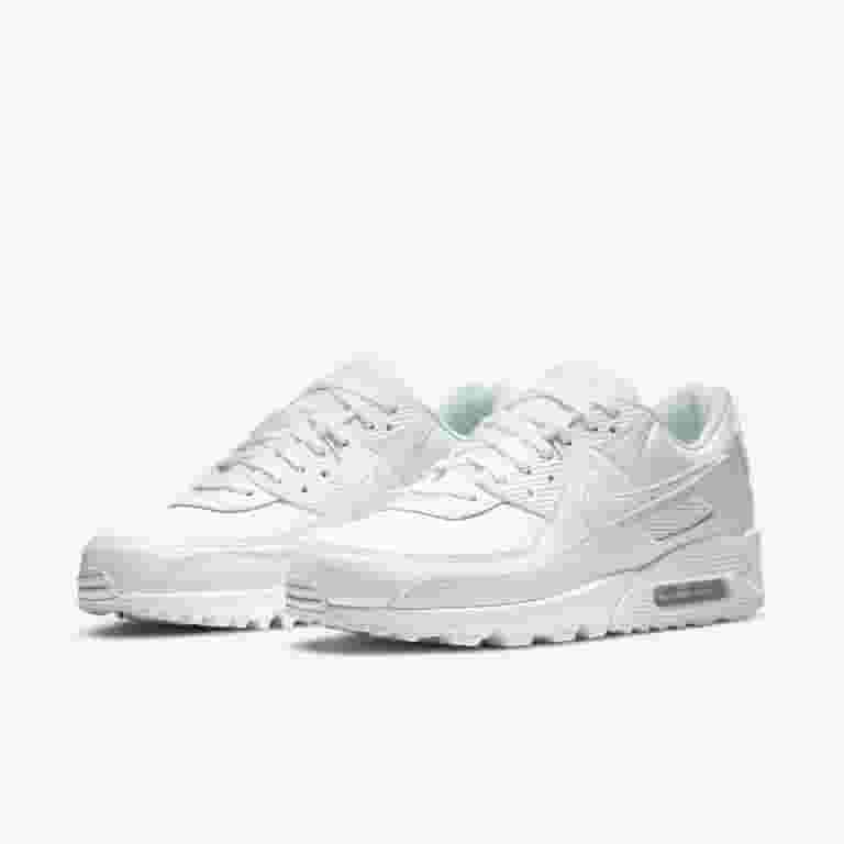 【NIKE】◆Air Max 90 LTR Triple White◆CZ5594-100◆ Men's) Nike Air Max 90 LTR 'Leather Triple White' (2020