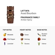 Lattafa Asad Bourbon , 3.4 oz EDP Spray
