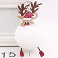 thumbnail image 6 of Shoreew Christmas Deer Keychain Cute Reindeer Pom Pom Keyring Faux Fur Fluffy Plush Ball Charm for Handbag Backpack Purse Accessory, 6 of 7