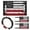 American Honoring Firefighter Flags, variant on XYZCANDO American Honoring Firefighter Flags 4pcs Golf Cart Seat Covers Thin Red Line American Flag Golf Cart Steering Wheel Covers Golf Cart Flag Golf Cart Blanket Steering Wheel Wrap Black