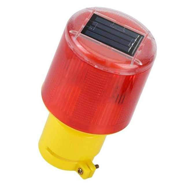 Baohd Solaire LED Rond Avertissement Lumière Polyvalent Alarme de la Circulation Flash Type B 1Set