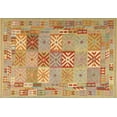 thumbnail image 1 of Ahgly Company Indoor Rectangle Contemporary Orange Abstract Area Rugs, 2' x 3', 1 of 6
