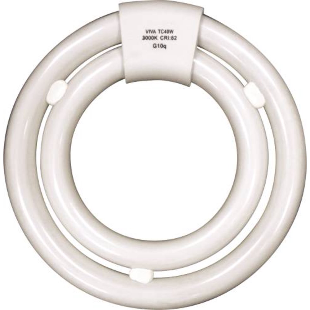 SATCO COMPACT FLUORESCENT LAMP T9, CIRCLINE, 3000K, 82 CRI, 4PIN, 7 IN