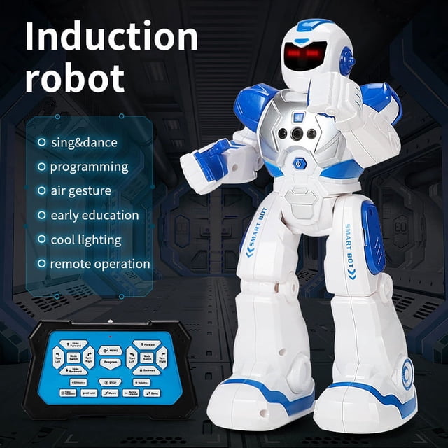 Robocop Intelligent Early Childhood Education Robot Electric Singing Infrared Sensing Children's Remote Control Toy