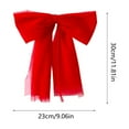 thumbnail image 3 of hulanddfd Christmas Tree Bows, 11.81"x9.06" Red Christmas Bows Xmas Hanging Decoration for Xmas Tree Wreath and Wedding Party Holiday Decor, 3 of 6