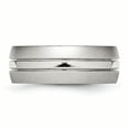 thumbnail image 3 of Stainless Steel Grooved 8mm Brushed and Polished Band, 3 of 6