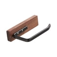 thumbnail image 5 of WeiLaiKeQi Walnut Wood Paper Holder Creative Toilet Paper Roll Rack Shop Garage Kitchen Black, 5 of 9