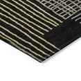 thumbnail image 3 of Addison Rugs Chantille Indoor/Outdoor Transitional Stripes Black Machine Washable Rectangle Rug, 9' x 12', 3 of 8
