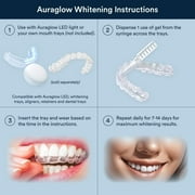 Auraglow Teeth Whitening Gel Syringe Refill Pack, 35% Carbamide Peroxide, 30 Whitening Treatments, (3) 5mL Whitening Gel Syringes