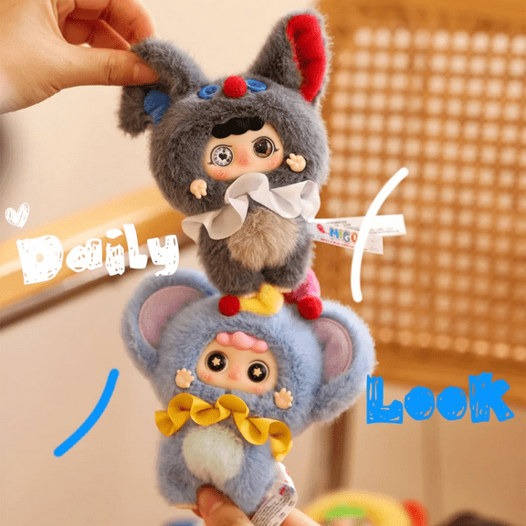 Migo Troublemaker Series Plush Blind Box - 1pc Cute Mystery Stuffed Doll, Collectible Birthday Gift Toy